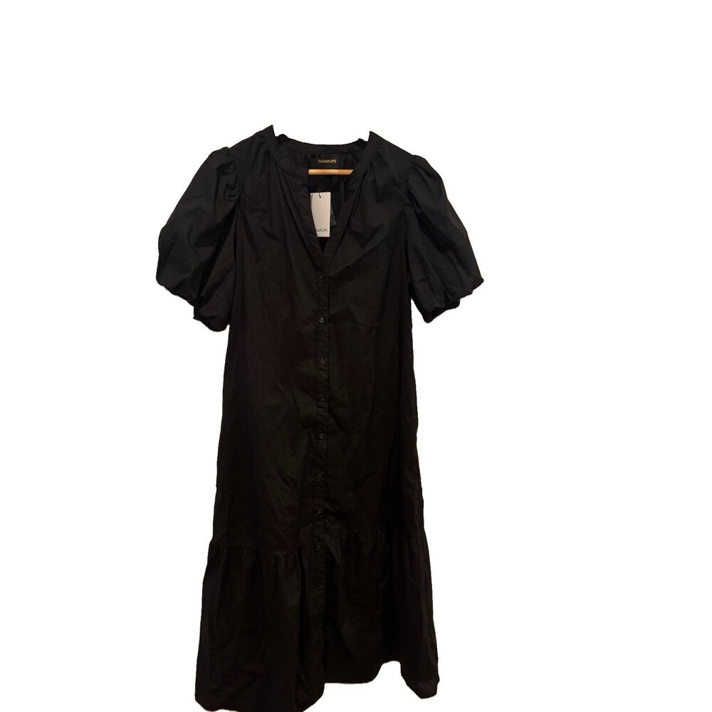 SUGARLIPS Stilwell Short Sleeve Midi Dress SIZE M